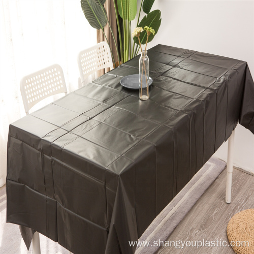 solid color custom plastic peva table cover